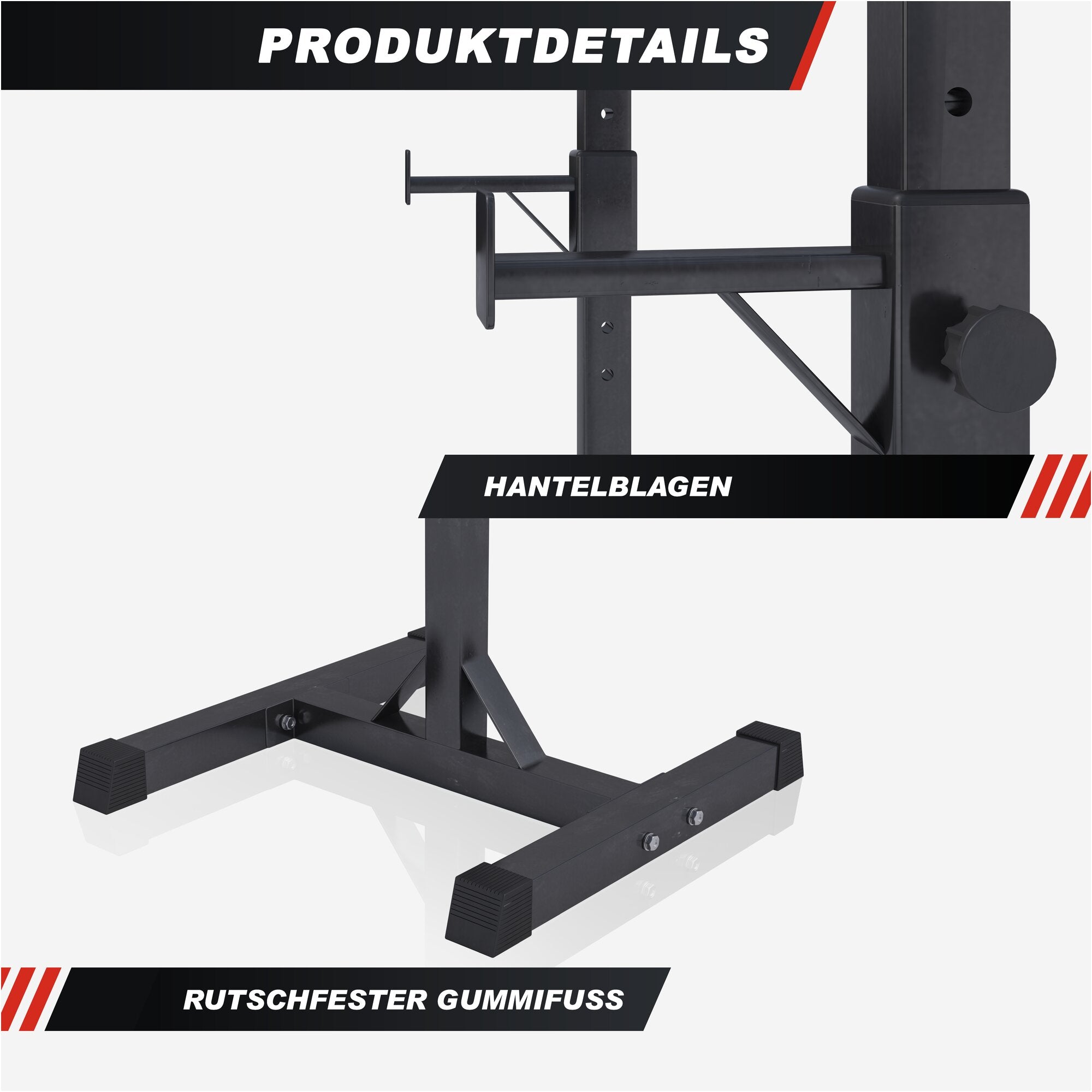 Squat Rack Hantelständer Set inkl. Curlset Kunststoff 35 kg - kaelte-werner