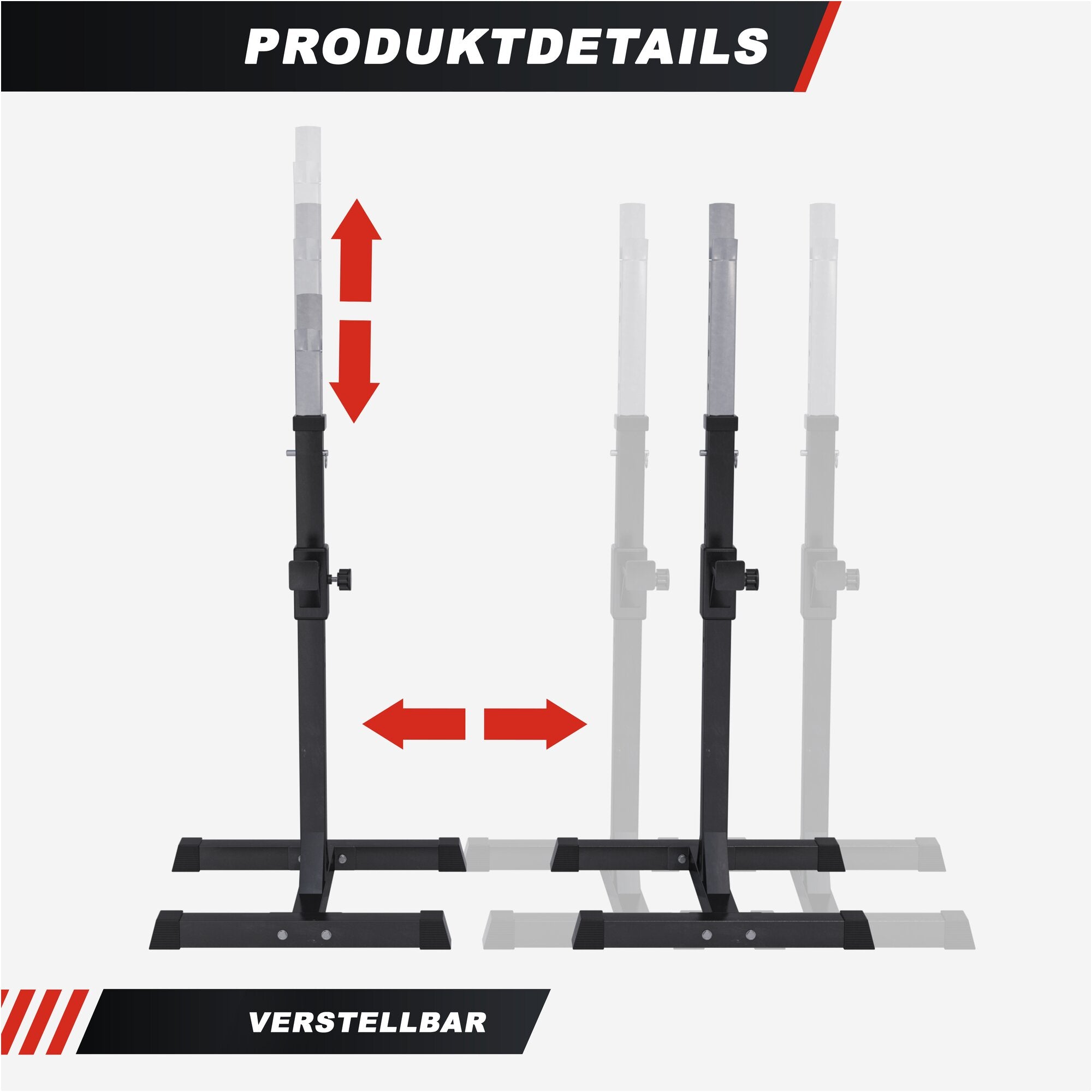 Squat Rack Hantelständer Set inkl. Curlset Kunststoff 35 kg - kaelte-werner