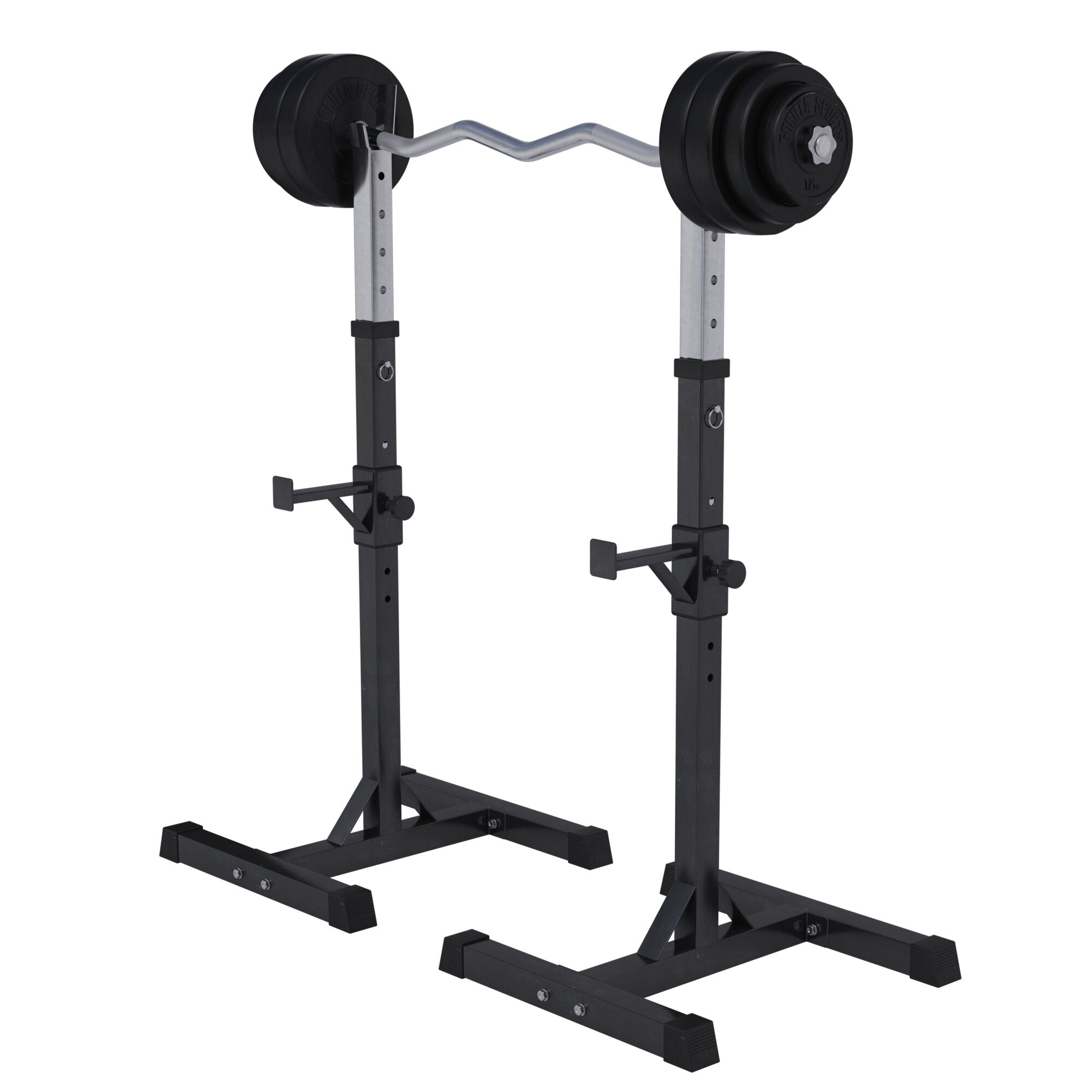Squat Rack Hantelständer Set inkl. Curlset Kunststoff 35 kg - kaelte-werner