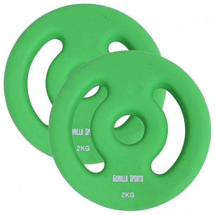 Hantelscheiben Set 30/31 mm Neopren 1 - 5 KG - kaelte-werner