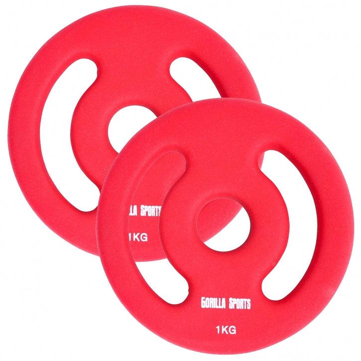 Hantelscheiben Set 30/31 mm Neopren 1 - 5 KG - kaelte-werner