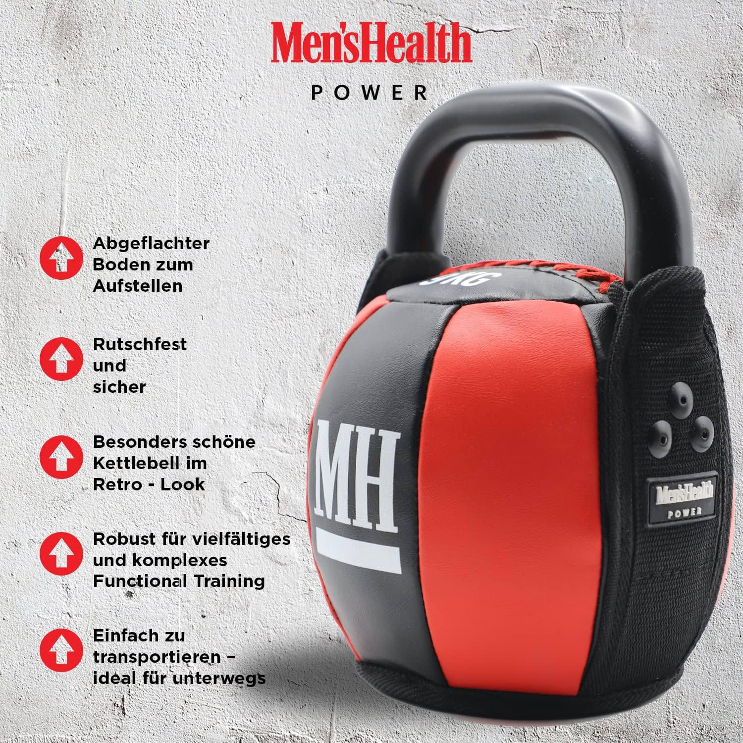 Soft Kettlebell mit Griff 6 - 12 kg - kaelte-werner