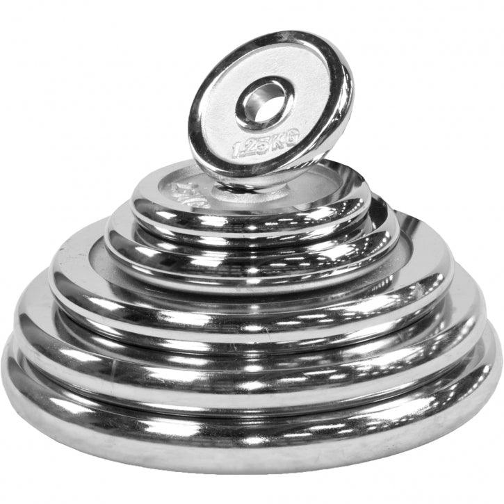 Kurzhantelset 30 kg - Chrom - kaelte-werner