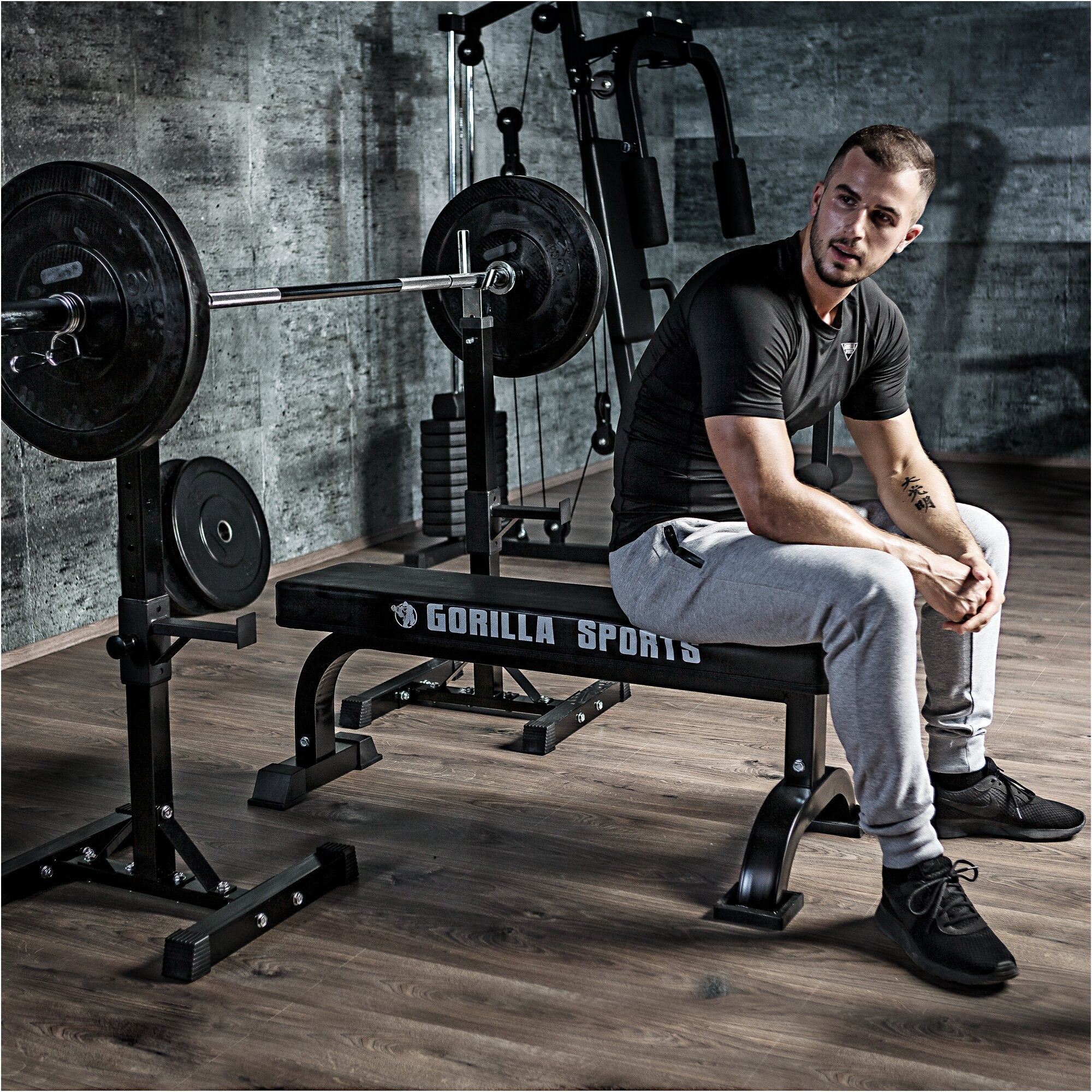 Squat Rack Hantelständer Set inkl. Curlset Kunststoff 35 kg - kaelte-werner