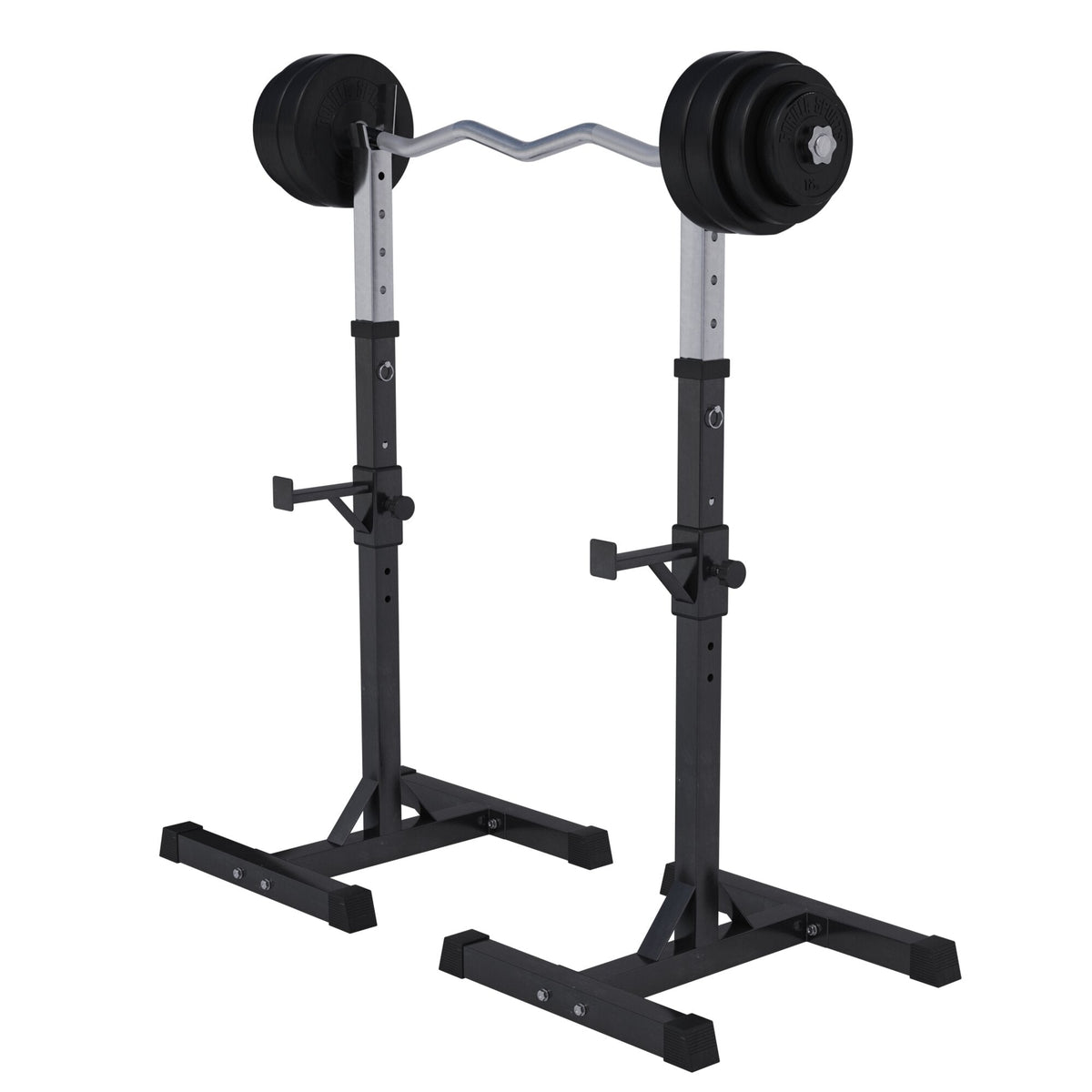 Squat Rack Hantelständer Set inkl. Curlset Kunststoff 35 kg - kaelte-werner