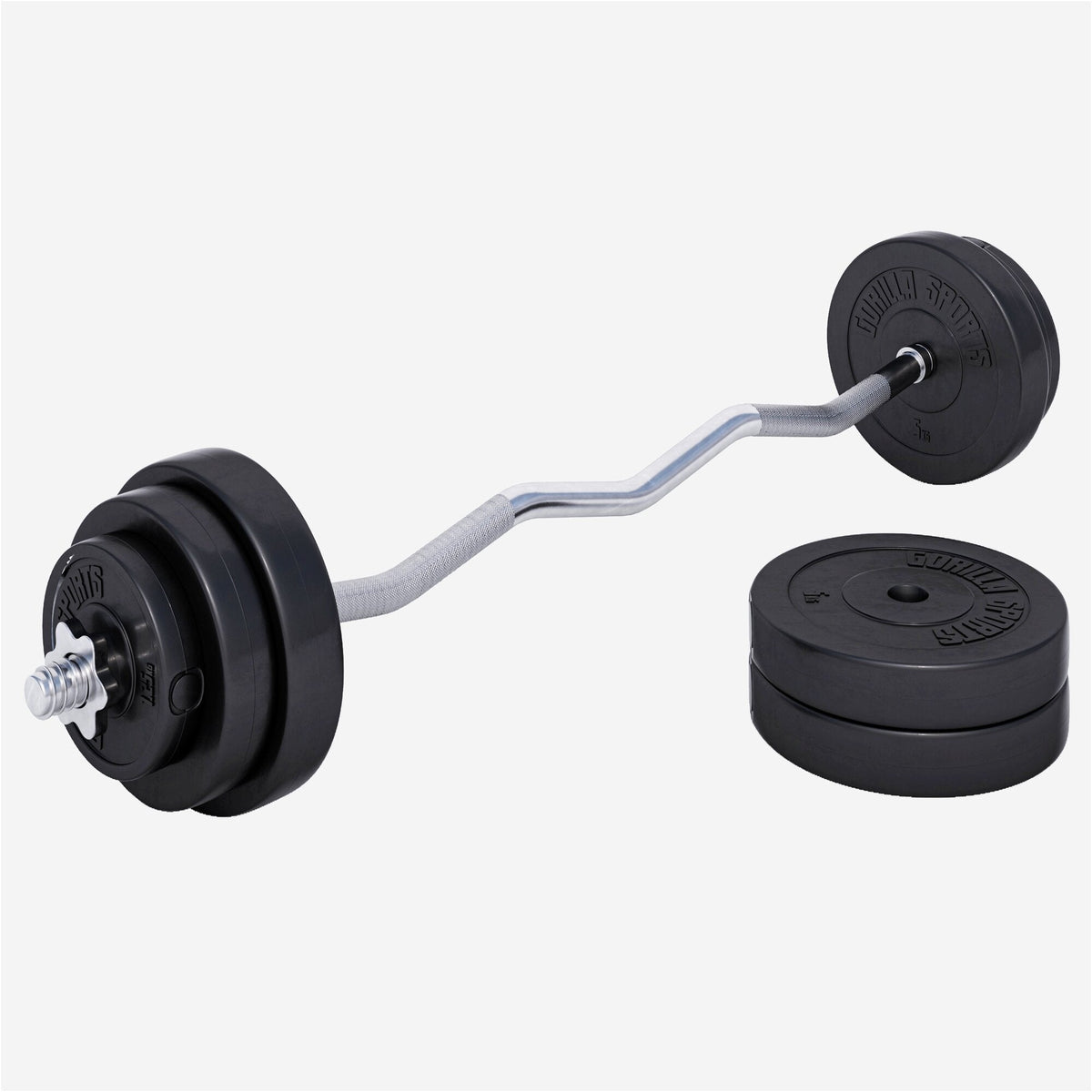 Squat Rack Hantelständer Set inkl. Curlset Kunststoff 35 kg - kaelte-werner