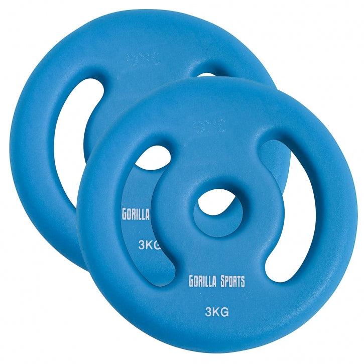 Hantelscheiben Set 30/31 mm Neopren 1 - 5 KG - kaelte-werner