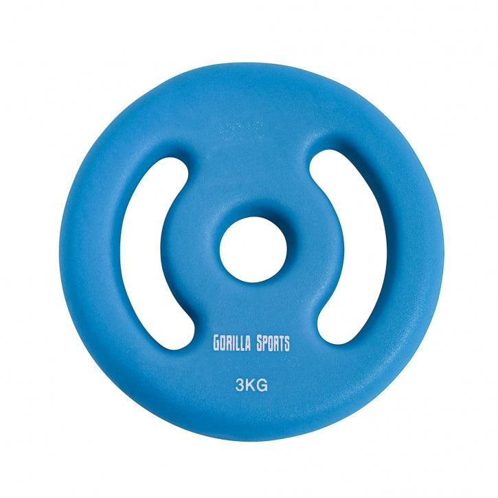 Hantelscheiben Set 30/31 mm Neopren 1 - 5 KG - kaelte-werner