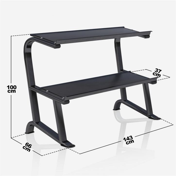 Hexagon Kurzhantelset 237 kg inkl. Kurzhantelablage - kaelte-werner