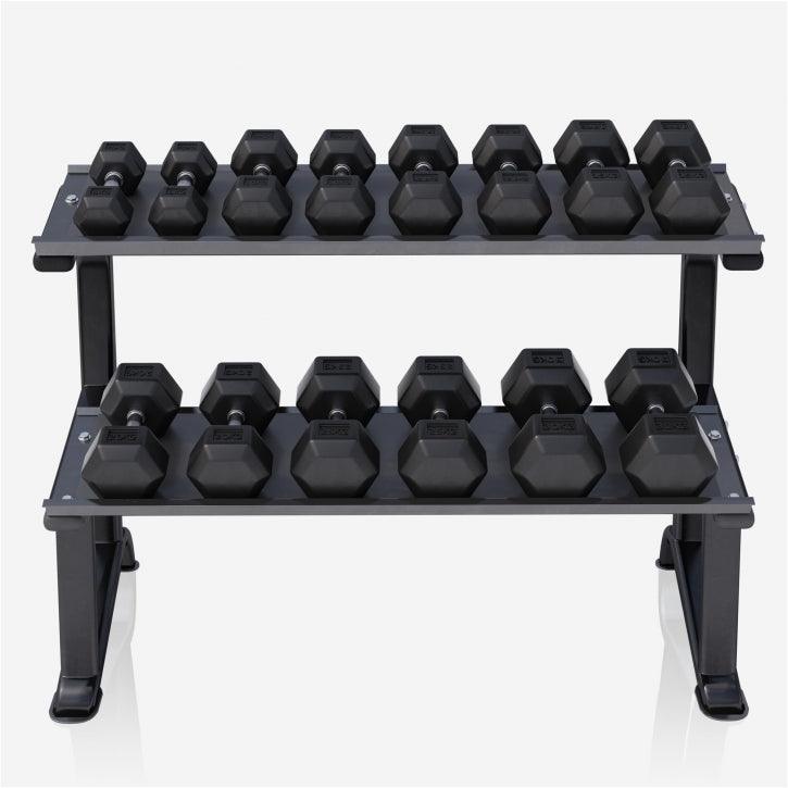 Hexagon Kurzhantelset 237 kg inkl. Kurzhantelablage - kaelte-werner
