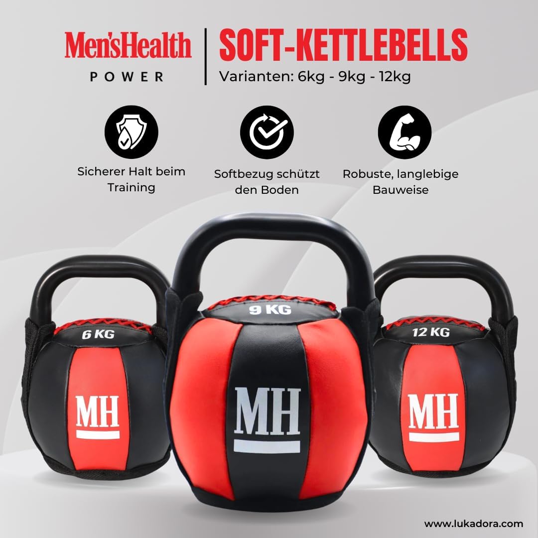Soft Kettlebell mit Griff 6 - 12 kg - kaelte-werner