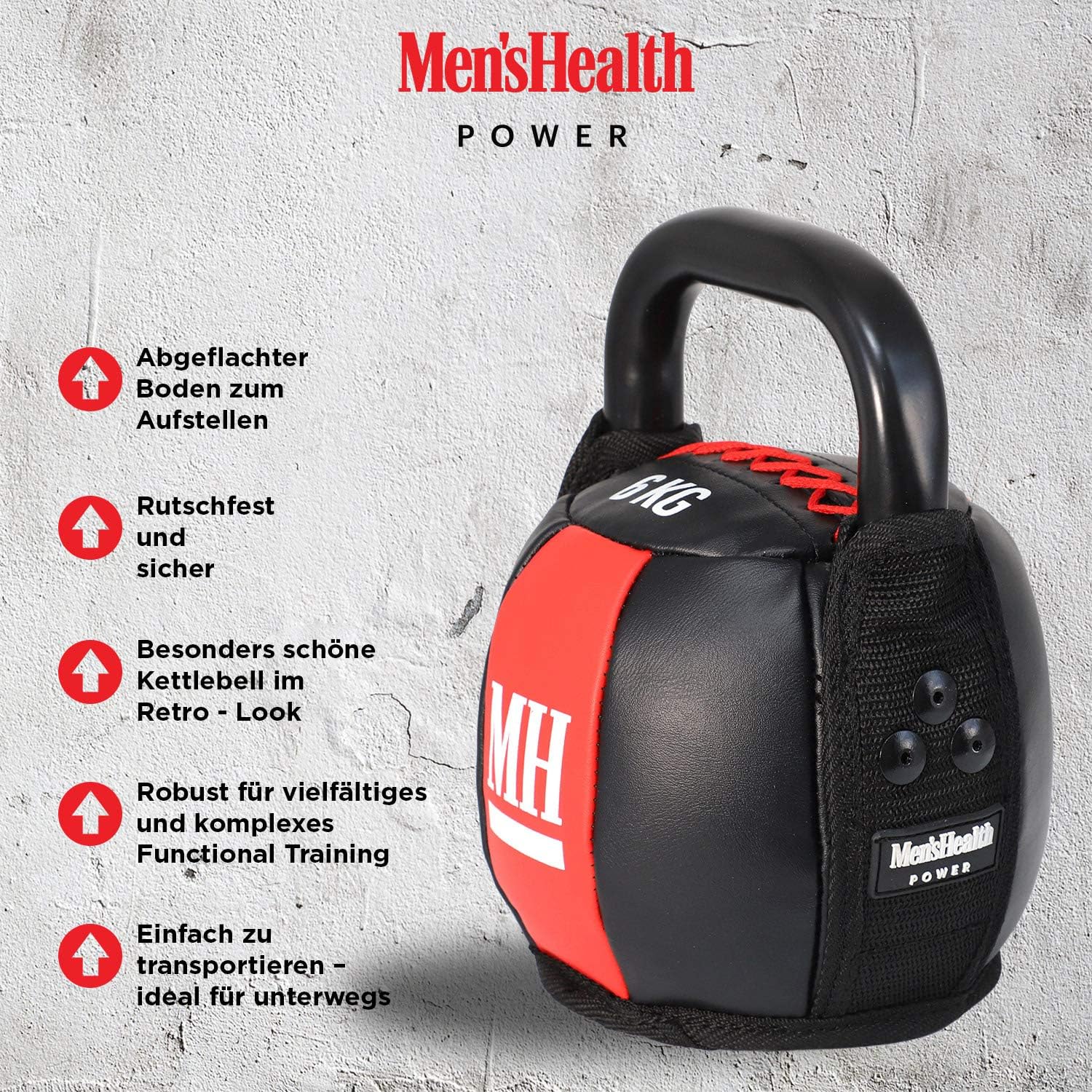 Soft Kettlebell mit Griff 6 - 12 kg - kaelte-werner