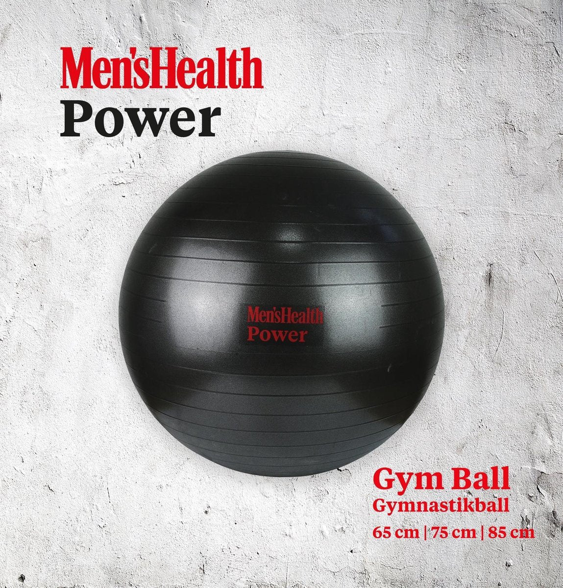 Gymnastikball 65 - 85 cm Schwarz - kaelte-werner