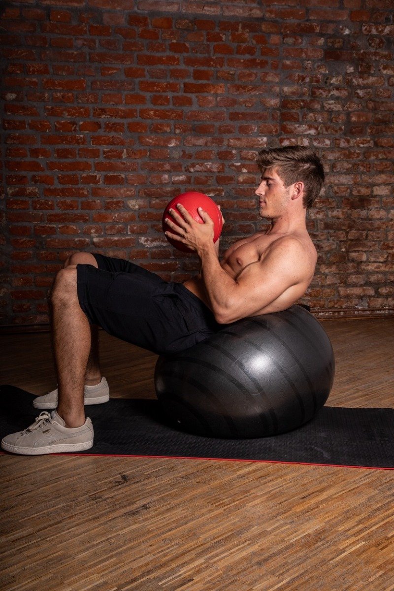 Gymnastikball 65 - 85 cm Schwarz - kaelte-werner