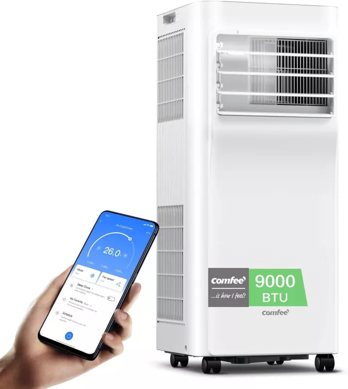 Comfee Breezy Cool 2.6 mobile Klimaanlage 9000 BTU 2,6 kW WLAN App R290 bis 33m²