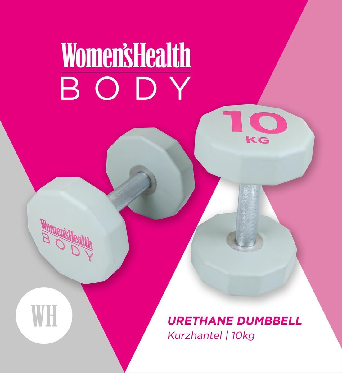 Kurzhantel Pink/Grau 2.5 - 15 KG - kaelte-werner