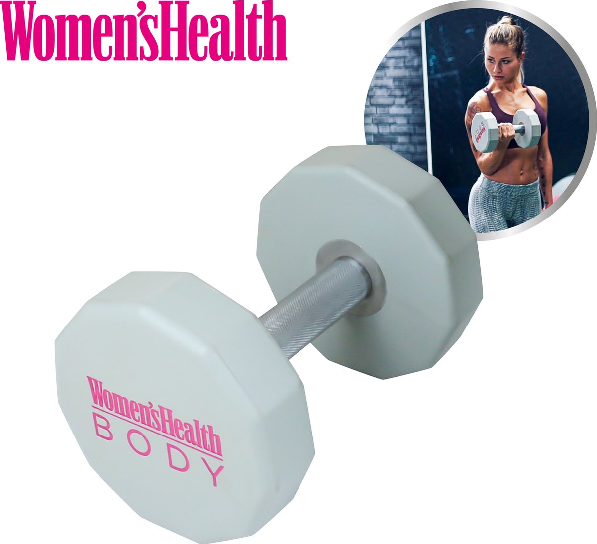 Kurzhantel Pink/Grau 2.5 - 15 KG - kaelte-werner