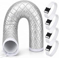 TUT 150 x 50 cm Hose Cover for Portable Air Conditioners with Drawstring and 4 Adjustable Mounting Straps, Climate Hose Cover Insulation - Air Conditioning Exhaust Hose Insulation Protective Cover