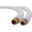 SYSTERM Refrigerant Line for Split Air Conditioners, Copper Pipe Insulated Ready Adjusted 1/4 Inch + 1/2 Inch, Length: 1 m - 25 m, Pre-Insulated Pipes for Cooling Gases R32, R410A and R407C (Length: 9