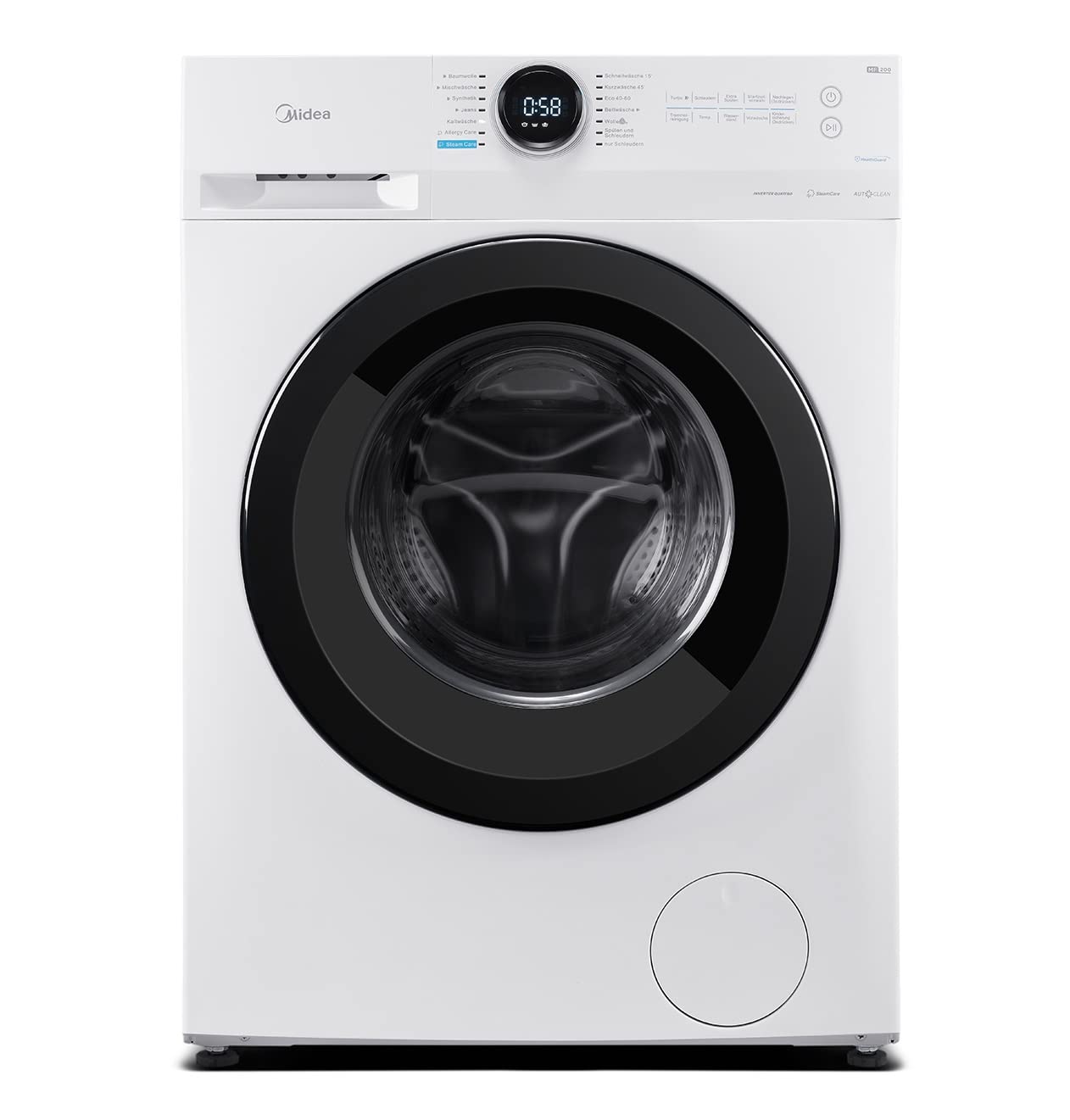 Midea 9 kg Waschmaschine Energieeffizienzklasse A weiß MF200W90WB-14A