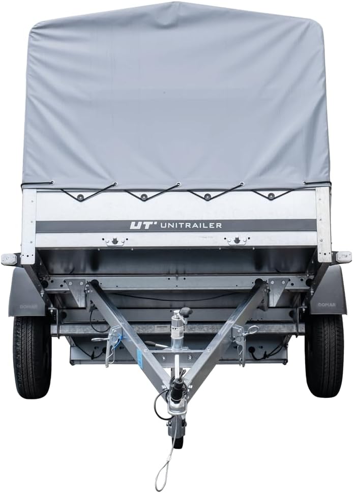 UNITRAILER Trailer Car 230 x 125 cm Garden Trailer 230 Tilting Unitrailer 750 kg with Jockey Wheel