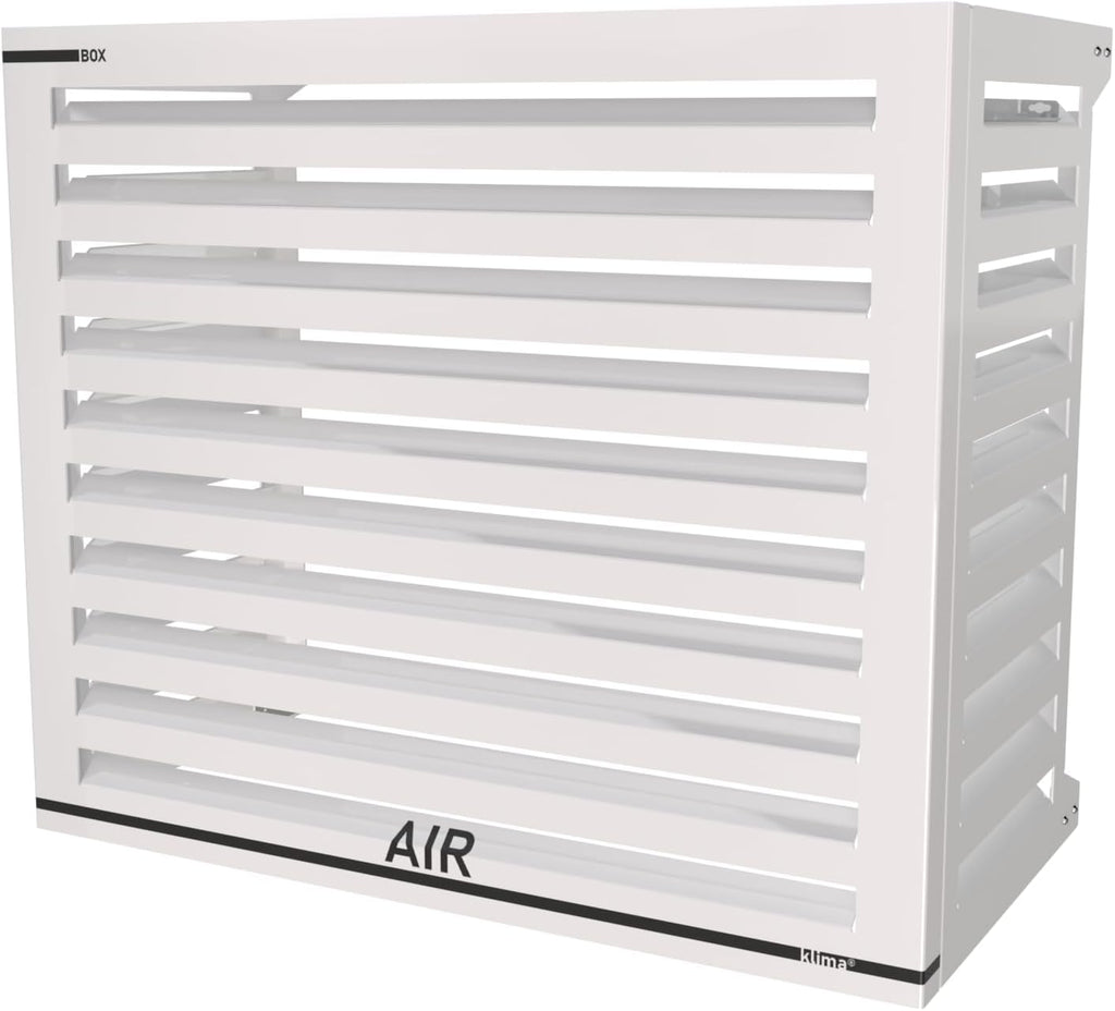 Box Air Klima Cover Clima Blade S Antracite - Aluminium Composite Air Conditioner Cover, Adjustable INOX Brackets, Wall Mounted, 90 x 70 x 49 cm (Depth 49-55) - Outdoor Unit Protection