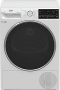 Beko B5T4824IF Wäschetrockner 8 kg, Frontlader Wärmepumpentrockner, Allergikergeeignet, 15 Programme, Dampffunktion, Knitterschutz, Sensortrocknung, Silent-Programm, Aquawave Schontrommel, Weiß