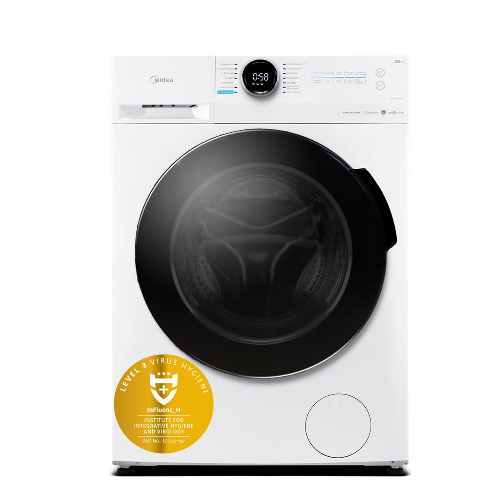 Midea 9 kg Waschmaschine Energieeffizienzklasse A weiß MF200W90WB-14A