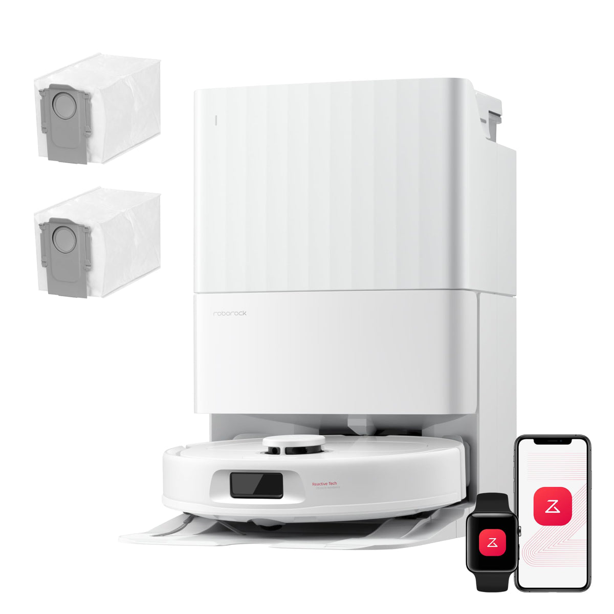 roborock Qrevo S5V Saugroboter mit Wischfunktion&Hebarem Wischmopp