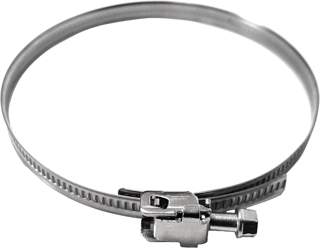 Intelmann Flexible Aluminium Hose 10 m Diameter 150 mm + 2 Stainless Steel Hose Clamps (80 100 125 150 160 200)