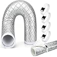TUT 150 x 50 cm Hose Cover for Portable Air Conditioners with Drawstring and 4 Adjustable Mounting Straps, Climate Hose Cover Insulation - Air Conditioning Exhaust Hose Insulation Protective Cover