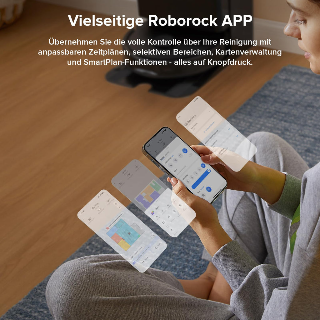 roborock Qrevo S5V Saugroboter mit Wischfunktion&Hebarem Wischmopp