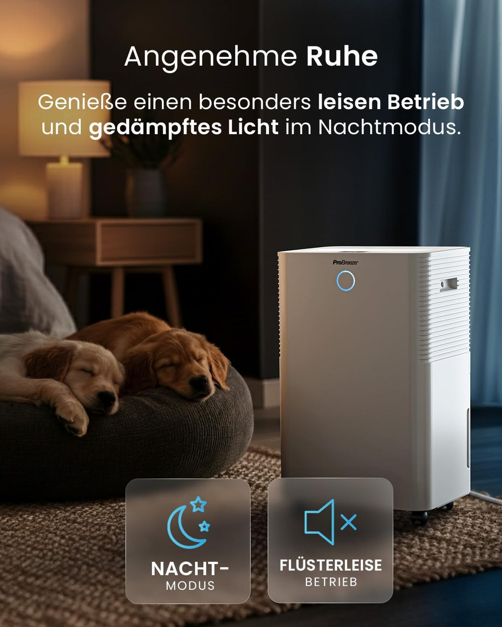 Pro Breeze OmniDry Luftentfeuchter mit App & WLAN, 20L in 24h Entfeuchtungsleistung - Luftentfeuchter elektrisch mit Wäschemodus, Feuchtigkeitssensor, Timer - Gegen Schimmel - Entfeuchter Dehumidifier
