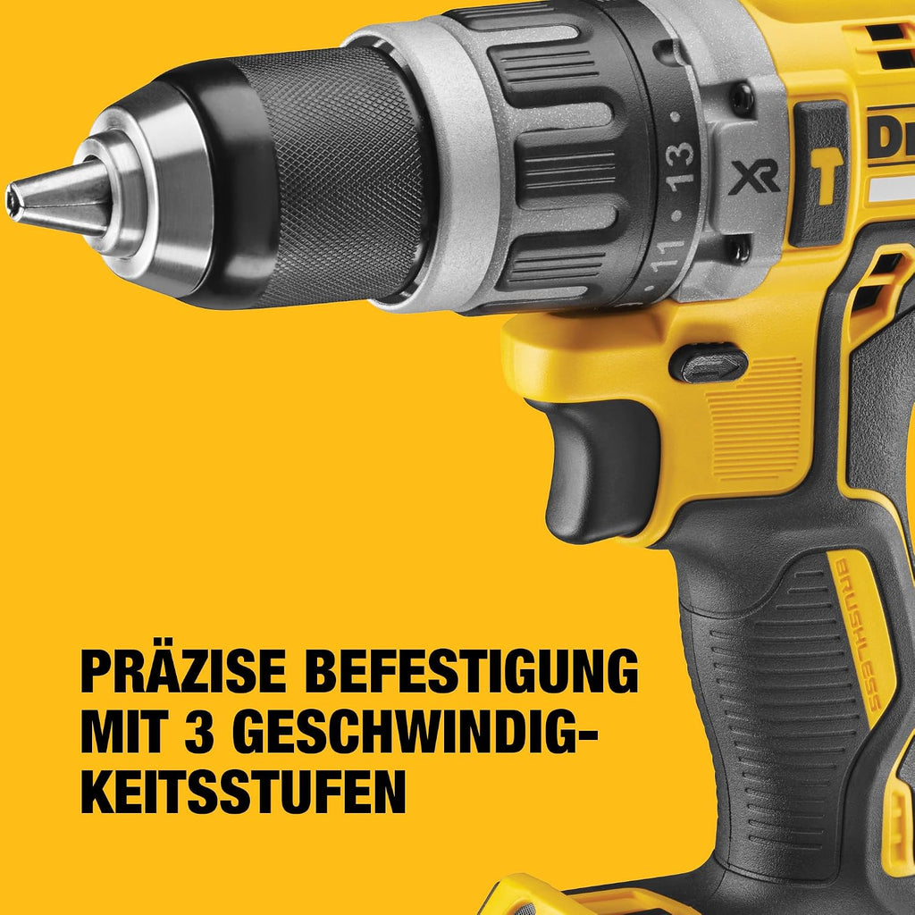 DEWALT Bürstenloses 18V XR Combo-Kit mit 2 x 5Ah Akkus, DCK266P2-QW