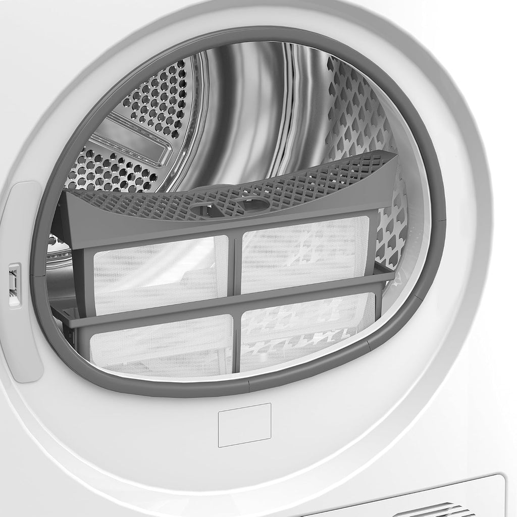 Beko B5T4824IF Wäschetrockner 8 kg, Frontlader Wärmepumpentrockner, Allergikergeeignet, 15 Programme, Dampffunktion, Knitterschutz, Sensortrocknung, Silent-Programm, Aquawave Schontrommel, Weiß