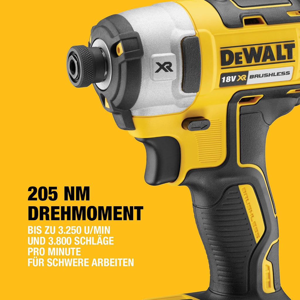 DEWALT Bürstenloses 18V XR Combo-Kit mit 2 x 5Ah Akkus, DCK266P2-QW
