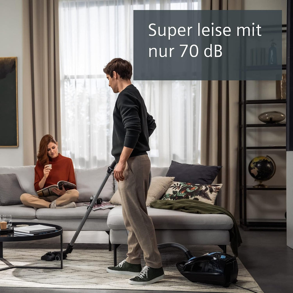 Siemens Staubsauger mit Beutel Q5.0 extreme silencePower VSQ5X1230, ideal für Allergiker