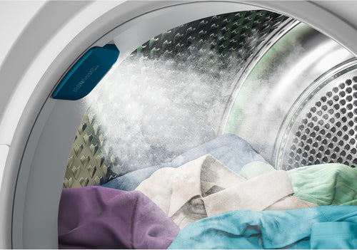 Beko B5T4824IF Wäschetrockner 8 kg, Frontlader Wärmepumpentrockner, Allergikergeeignet, 15 Programme, Dampffunktion, Knitterschutz, Sensortrocknung, Silent-Programm, Aquawave Schontrommel, Weiß